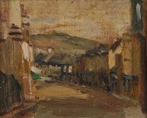 Market Jew Street door Norman Garstin